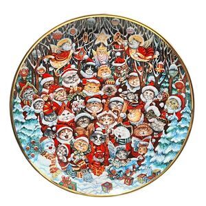 The Franklin Mint Limited Edition Collector's‎ Plate "Santa Claws" by Bill Bell